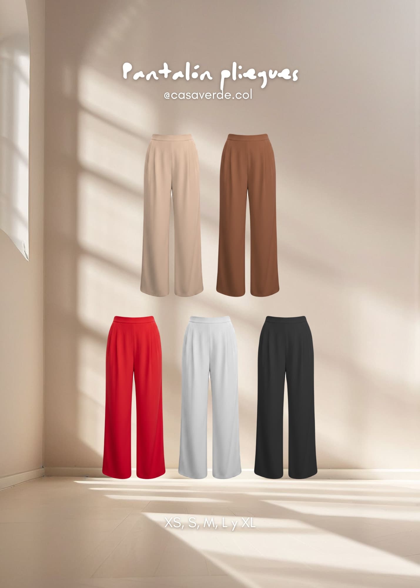 Pantalon Pliegues